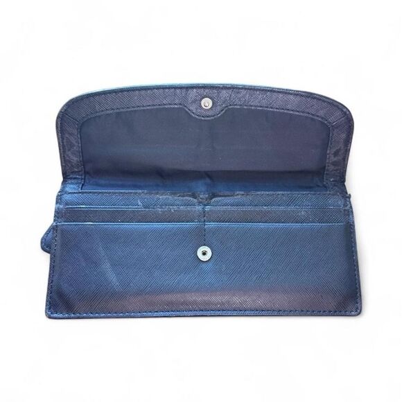 Coach Women's Darcy Soft Black Leather Envelope Wallet - Picture 2 of 4